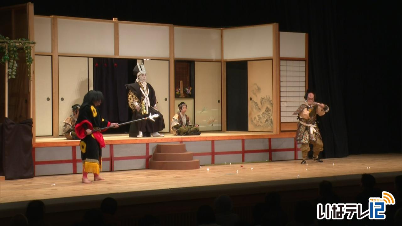 信州農村歌舞伎祭　３団体が出演