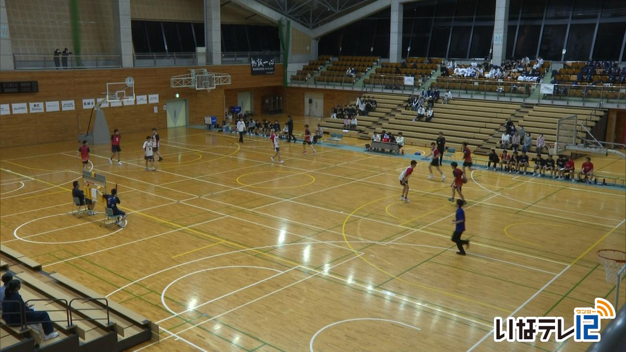 県内外のバスケ部が交流試合　伊那谷キャンプ