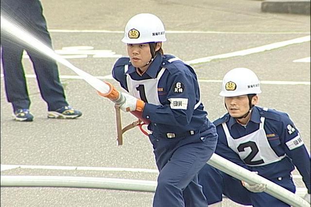 各地で消防団のポンプ操法大会