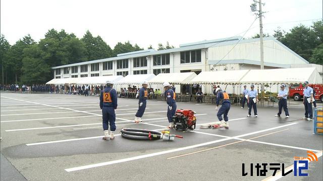 箕輪町消防団ポンプ操法大会