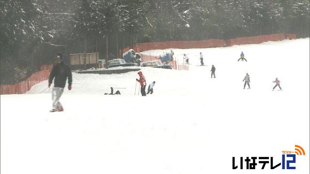 伊那地域にまとまった雪