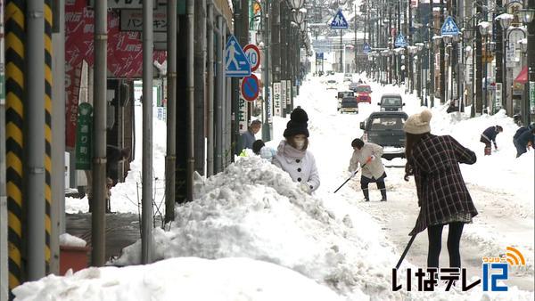 記録的豪雪　伊那６３．５センチ