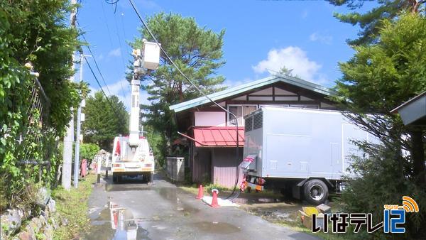 発達した低気圧の影響　伊那地域で倒木による停電も