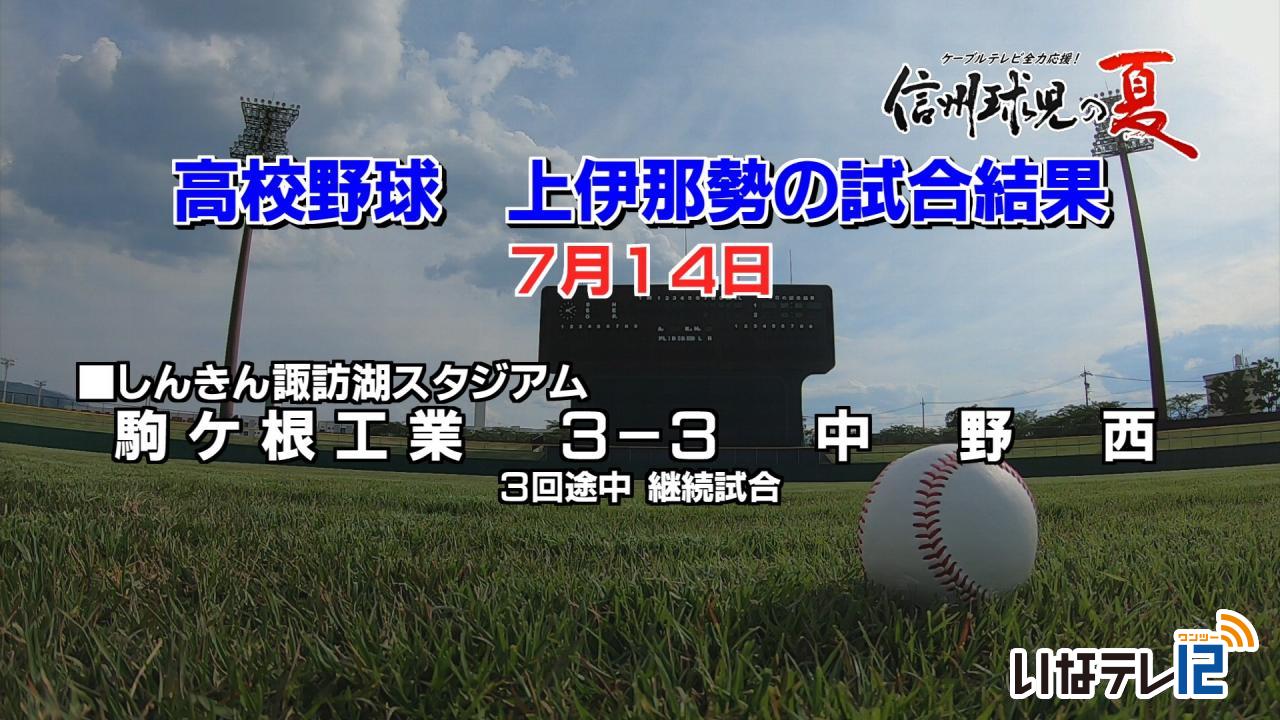 高校野球 上伊那勢の試合結果