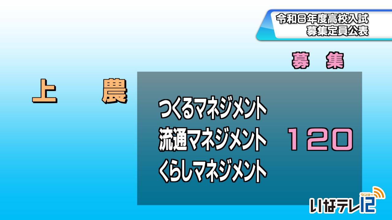 公立高校募集定員公表