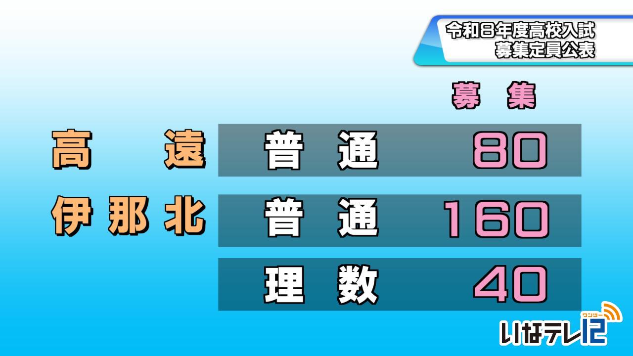 公立高校募集定員公表