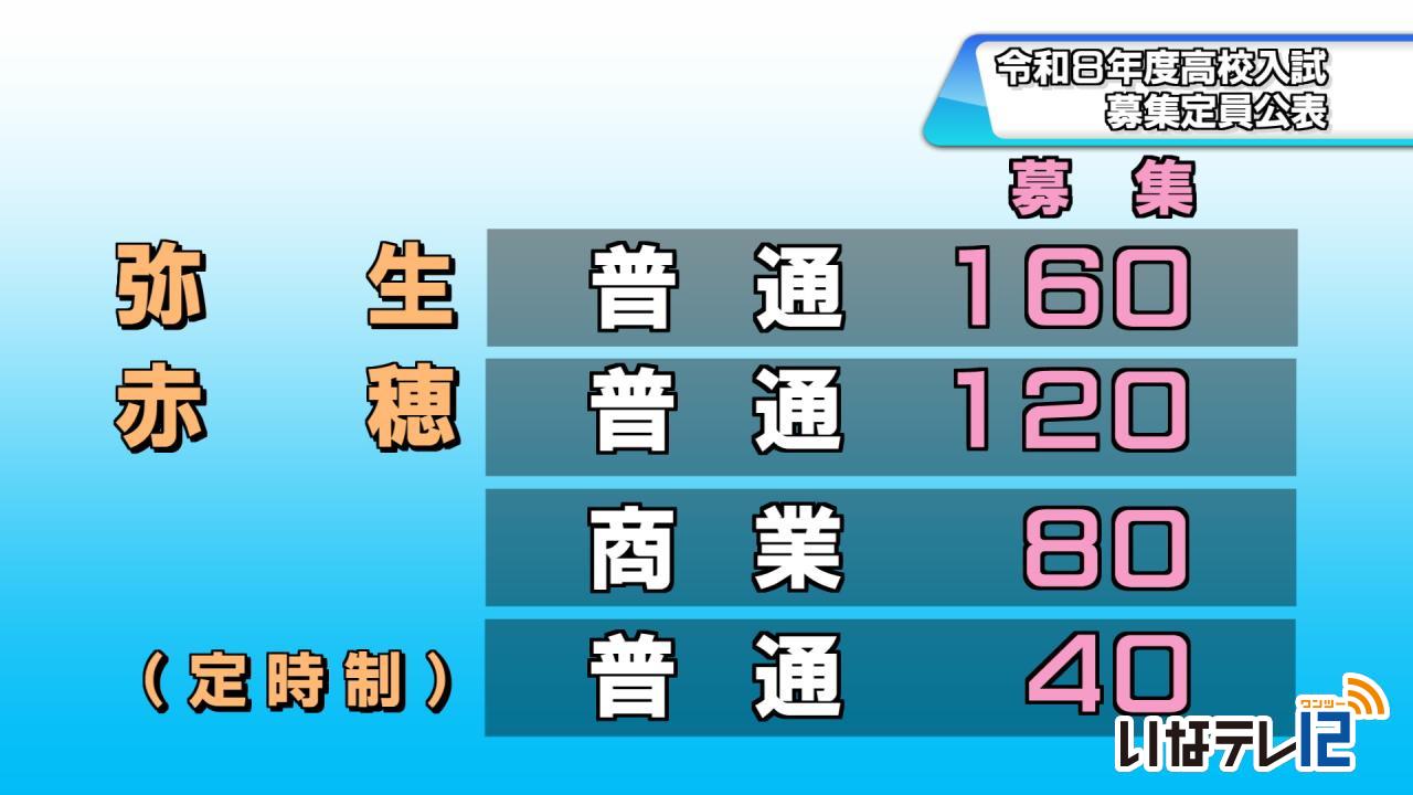 公立高校募集定員公表