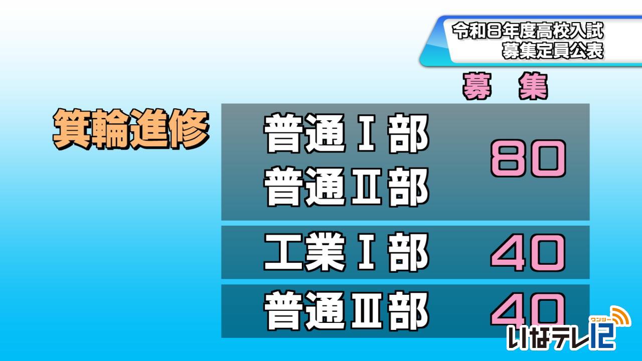 公立高校募集定員公表