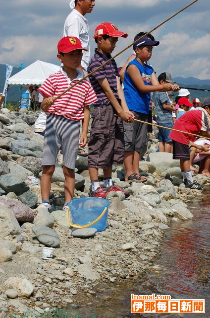 三峰川釣り天国開催