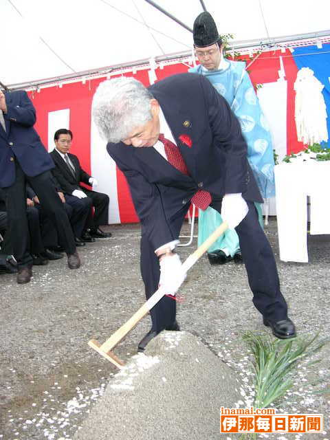 駒ケ根市切石浄水場更新に向け起工式