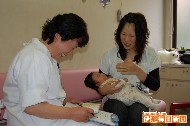 昭和伊南総合病院で赤ちゃん相談始まる