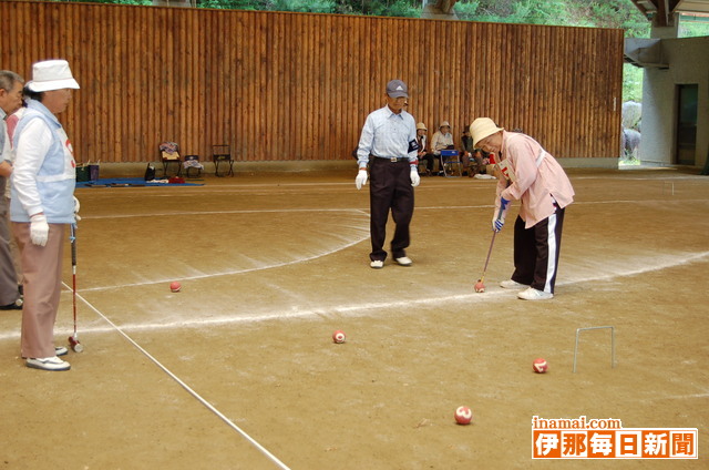駒ケ根市高齢者クラブ連合会が「第22回市長杯争奪ゲートボール大会」開催