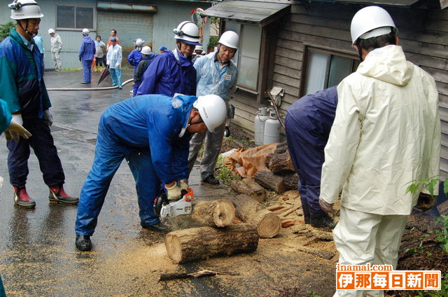 上村町自主防災訓練