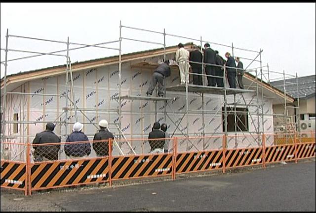 ふれあい広場上棟式