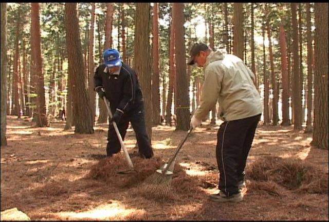 大芝高原マレットゴルフ場整備作業