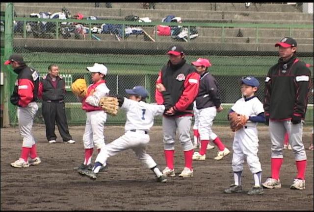 グランセローズが野球教室