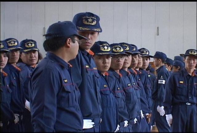 箕輪町消防団春季訓練