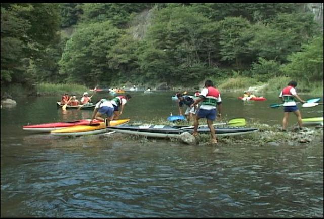 高遠高校生　カヌー体験