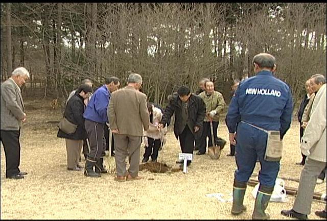 南箕輪中S29年卒業生が記念植樹