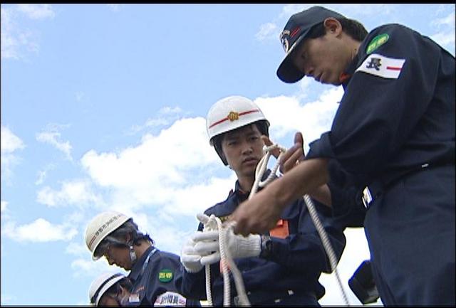 出水期に備え伊那市消防団水防訓練