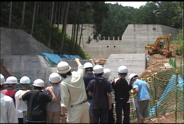 平成18年7月豪雨の復旧現場見学