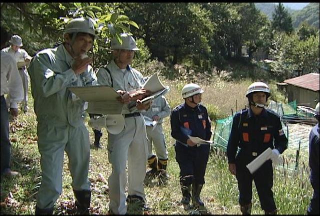 災害危険箇所のパトロール