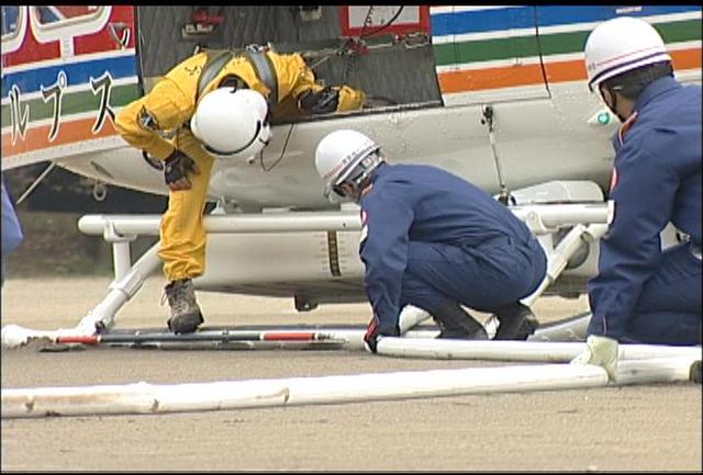 大芝高原で大規模災害訓練