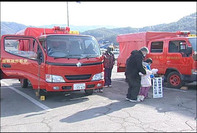 伊那消防団の河南分団　防災イベント行う