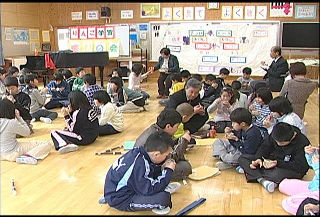 東春近小学校の4年生　りんご体験学習感謝の会