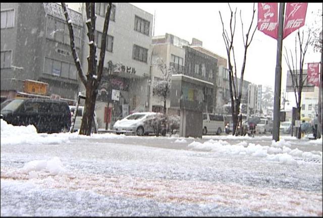 上伊那地域は、7日未明から昼までに10センチの積雪