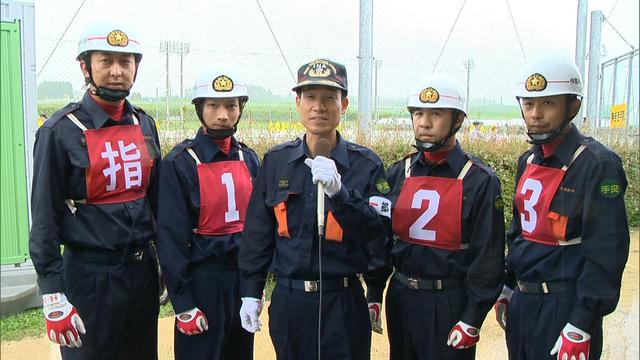 長野県消防ポンプ操法大会　手良分団準優勝