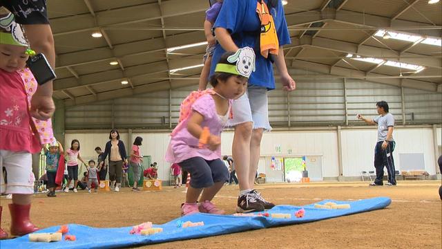 未就園児とその家族が運動会楽しむ