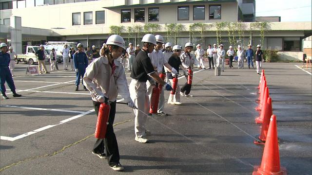 箕輪町職員が災害対応訓練