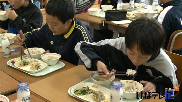 箕輪北小学校6年3組の風間央都君考案の献立　給食に