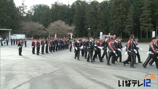 南箕輪村消防団・奉仕団出初式