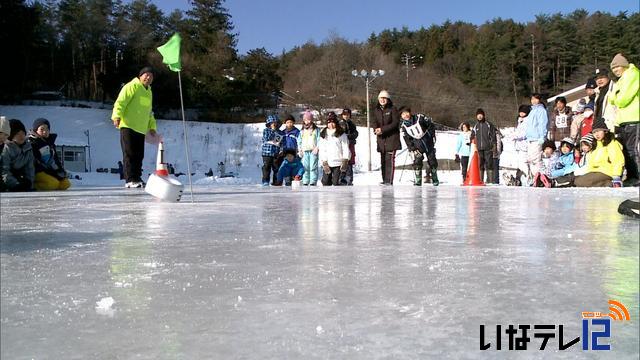 漬物用の重石でカーリング