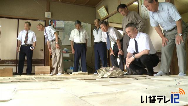 芝平山絵図の虫干し行事