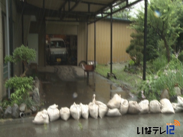 伊那地域　夕方にかけ1時間に58ミリの大雨