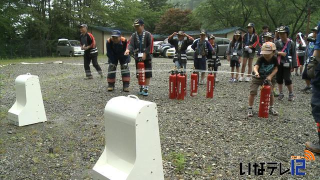 新井区少年少女消防クラブ夏季訓練