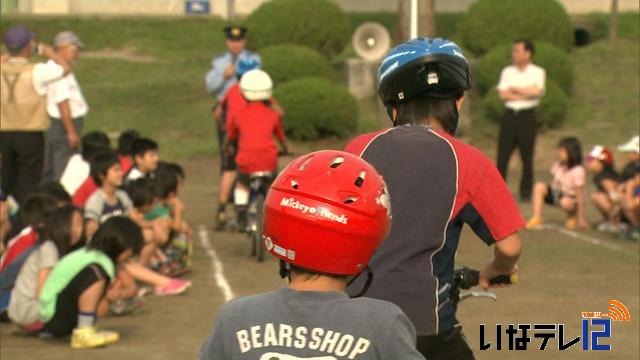 夏休み　交通安全教室開催