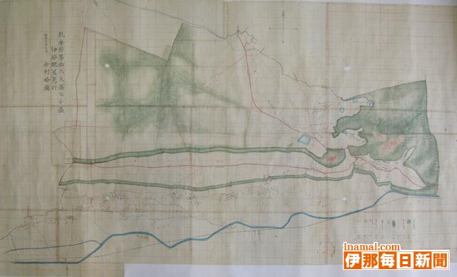 美篶で1876年製作の絵地図を発見