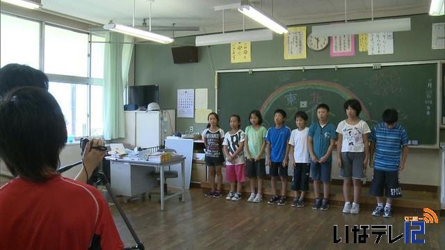 富県小5年生が被災地の学校にビデオレター