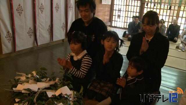 春近神社で七五三詣