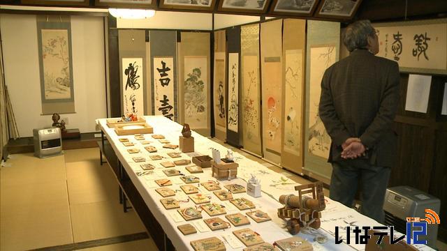 旧井澤家住宅で新春書画展