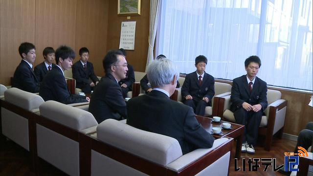 上伊那農業高校男子ソフトテニス部　全国大会へ