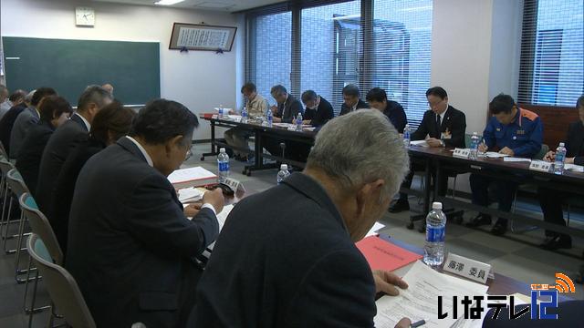 箕輪町防災会議　地域防災計画の修正案　了承