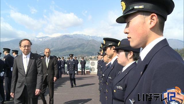 通常点検で消防組合長が訓示