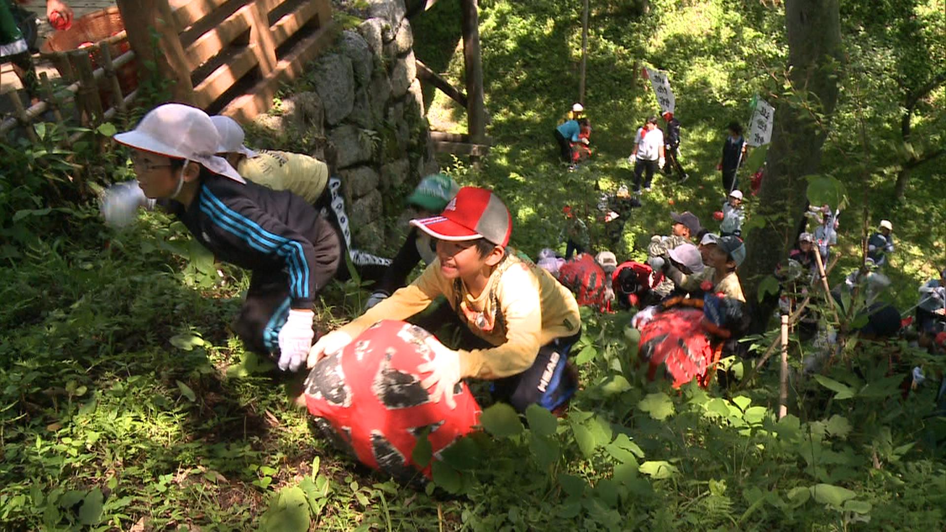 高遠城址公園で戦国時代の城攻めを体験