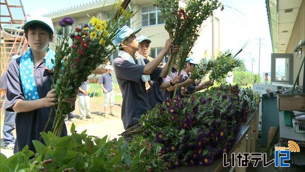 上農高校の盆花市あす開催