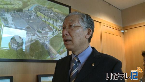 伊那市出身　池上さん　「高遠城の再現図」を寄贈